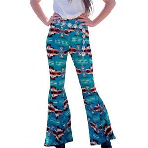 NEW STERLING KREEK appalachian flare pants in blue